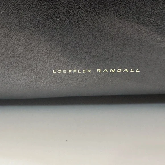 Loeffler Randall Joana Black Ruffled Leather Frame Shoulder Handle Bag - Picture 2 of 9